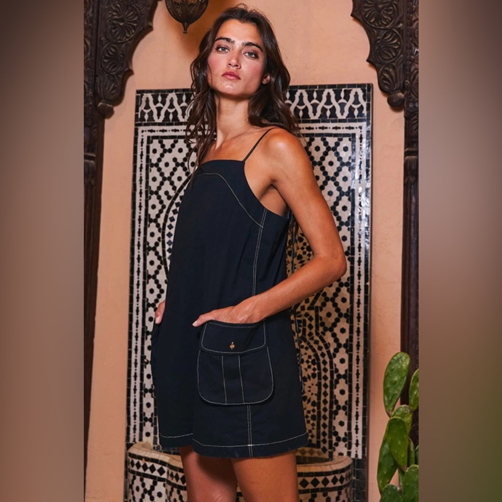 Black Cargo Dress